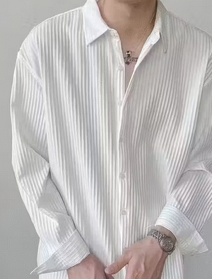 Latest Design Cotton Shirt for Men | Free Shipping front view showing design details