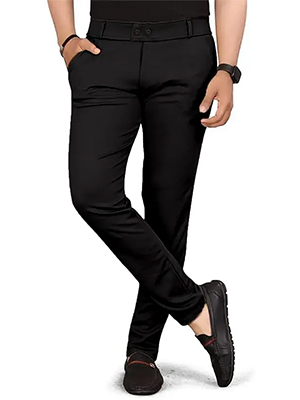 Men Regular Fit Multi color Lycra Blend Trousers | Free Shipping product image showing authentic design and premium quality
